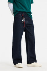 Washed Straight Loose Fit Jeans