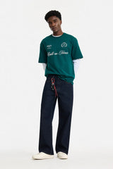 Washed Straight Loose Fit Jeans